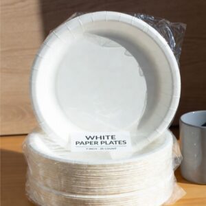White 7 Inch Paper Plate (25 pcs)
